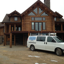 Custom Log Home Patterson Construction - Lakeside Custom Plumbing